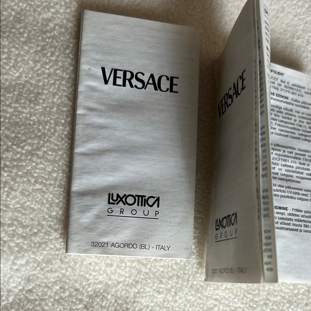Versace Black Shield Sunglasses Modern Wraparound Design - Picture 8 of 12